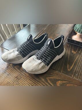 Nike React Men’s Black and Gray Slip-On Athletic Shoes